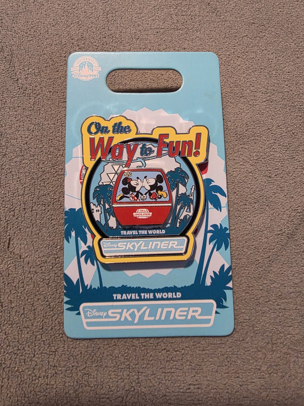 Disney Parks Skyliner Pin On the Way to Fun Mickey Minnie Gondola